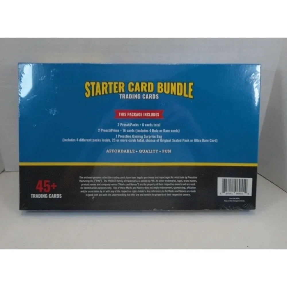 Lot of 4 Pokemon Presstine Starter Bundle TCG Box 180+ Cards 20P Holo Guaranteed